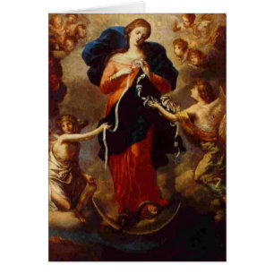 Religiösa Mary Untier of Knots Hälsningskort