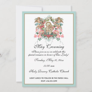Religiösa May Crowley Mary Mors dag Jesus Inbjudningar
