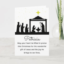 Religiösa med Namn God jul Helgkort