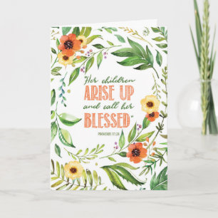 Religiösa Mor födelsedag från äldre barn Kort