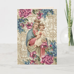 Religiösa Mors dag Blsed Virgin Mary Jesus Kort