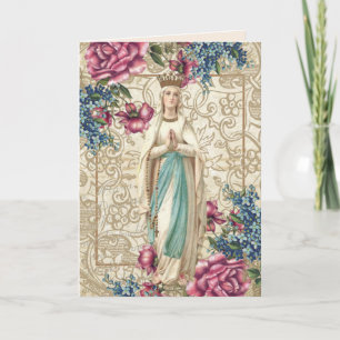 Religiösa Mors dag Blsed Virgin Mary Kort