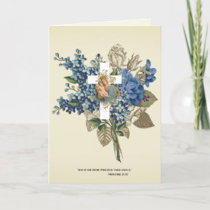 Religiösa Mors dag Blsed Virgin Mary Vintage Kort