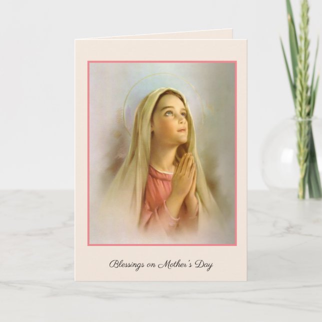 Religiösa mors dag Saliga jungfru Maria Kort (Framsida)