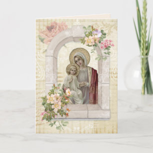 Religiösa Mors dag Virgin Mary Jesus Kort