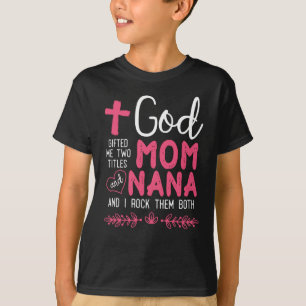 Religiösa Nana och Mamma Christian Grandmor T Shirt