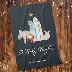 Religiösa Nativitetshanterare jul Kökshandduk