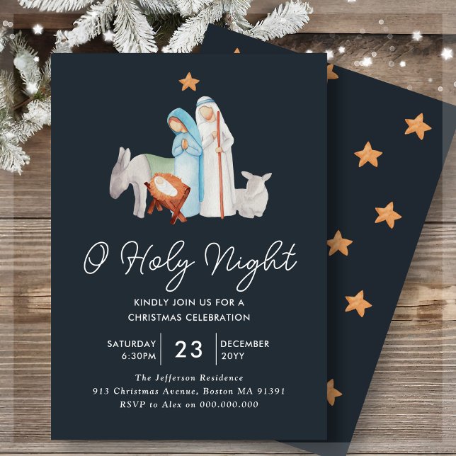 Religiösa Nativitetsmanger jul Firande Inbjudningar (Skapare uppladdad)
