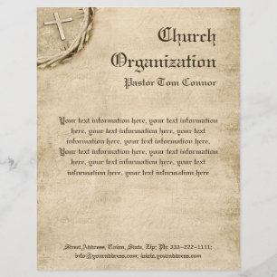 Religiösa Organisation Åldras Kor Letterhead Brevhuvud