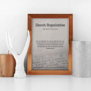 Religiösa Organisation Gud is Kärlek Letterhead Brevhuvud