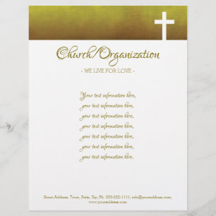 Religiösa Organisation White Kor Letterhead Brevhuvud