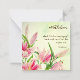 Religiösa Påsk-kort - Sentiments Alleluia Anteckningskort