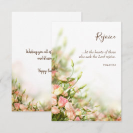 Religiösa Påsk-kort - Sentiments Rejoice Tack Kort