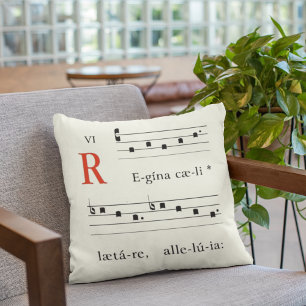 Religiösa Påsk Medieval Music Renaissance Chant Kudde