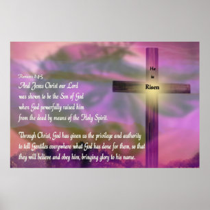 Religiösa Påsk Poster - Jesus - han är Risen