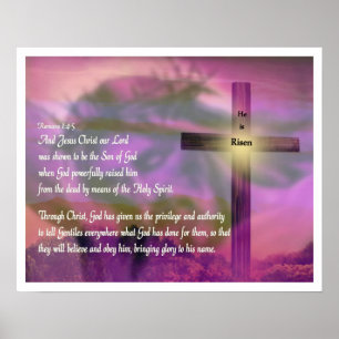 Religiösa Påsk Poster - Jesus - han är Risen