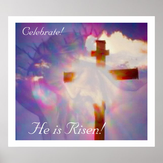 Religiösa Påsk Poster - Jesus och Kor (Framsidan)