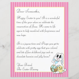 Religiösa Påskhare Brev för din barnflygare
