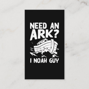 Religiösa Pun Christian Noah Ark Visitkort