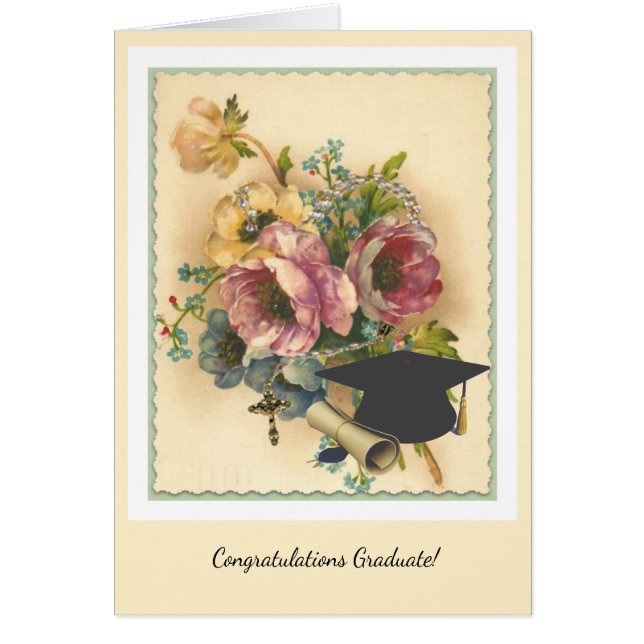 Religiösa Rosary Studenten, början Hälsningskort (Framsidan)