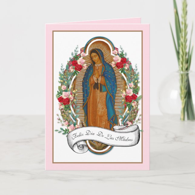 Religiösa spanska Guadalupe mors dag-kort Kort (Framsida)
