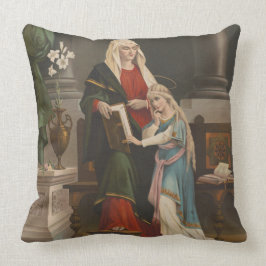 Religiösa St. Anne Virgin Mary Vintage Kudde