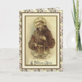 Religiösa St. Francis Assisi Peace Prayer Kort