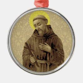 Religiösa St. Francis of Assisi Catholique Kor Julgransprydnad Metall