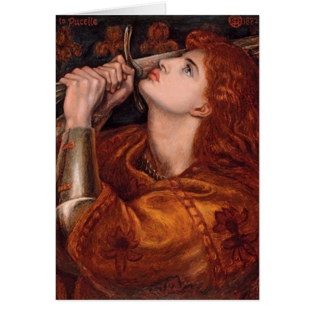 Religiösa St. Joan of Arc Prayer Hälsningskort (Framsidan)