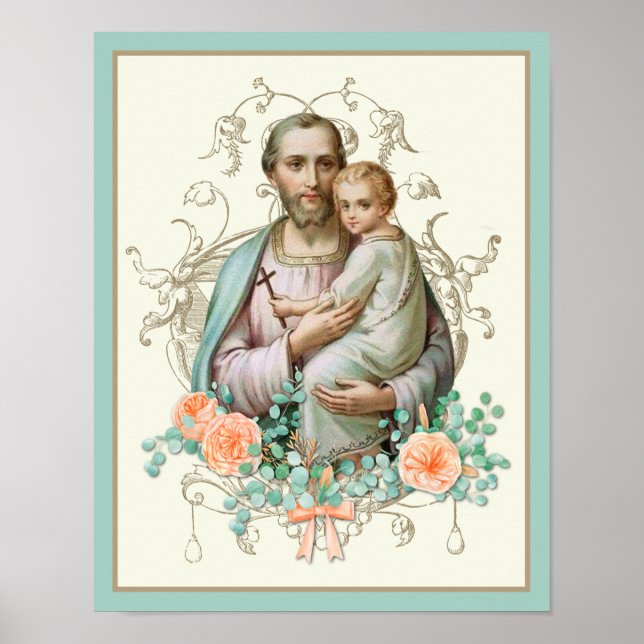 RELIGIÖSA ST JOSEPH JESUS CATHOLIC POSTER (Framsidan)