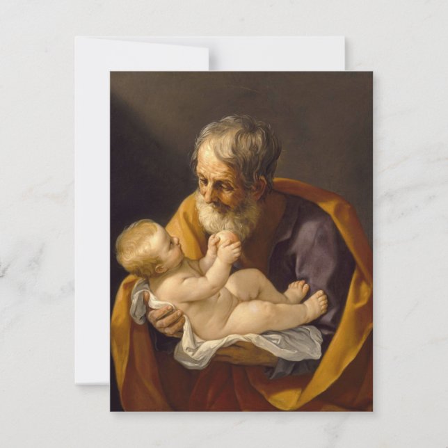 Religiösa St. Joseph jul Anteckningskort (Framsida)