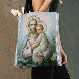 Religiösa St. Joseph med Child Jesus Tygkasse
