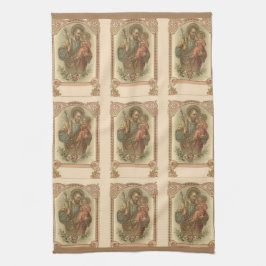 Religiösa St Joseph och barnet Jesus Kökshandduk