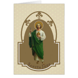 Religiösa St. Jude Prayer Patron Saint of Hopless Hälsningskort