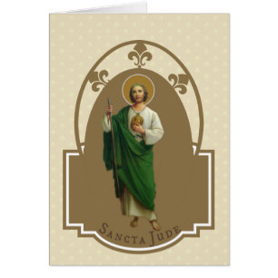 Religiösa St. Jude Prayer Patron Saint of Hopless Hälsningskort