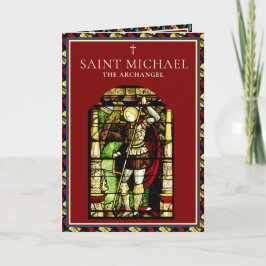 Religiösa St. Michael Archangel Prayer Catholik Kort