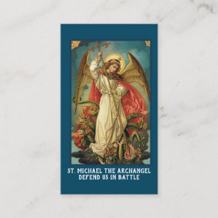 Religiösa St. Michael Archangel Prayer Placeringskort