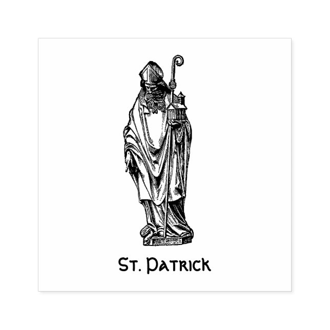Religiösa St. Patrick Ireland Catholic Saint Stämpel (Tryck)
