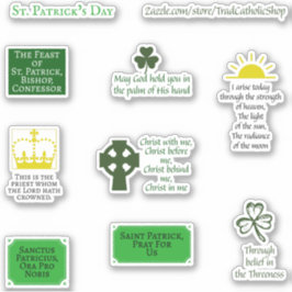 Religiösa St. Patrick'Day Trad Catholic Planner Klistermärken