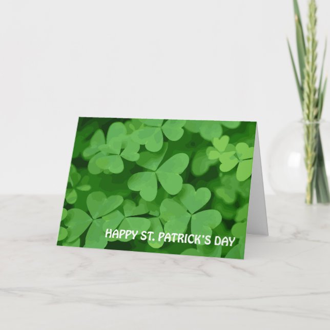Religiösa St. Patrick's Day Card Kort (Framsida)