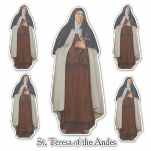 Religiösa St. Teresa av Andes Carmelite Nun Klistermärken