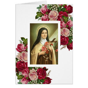 Religiösa St. Therese Carmelite Nun Ro Hälsningskort
