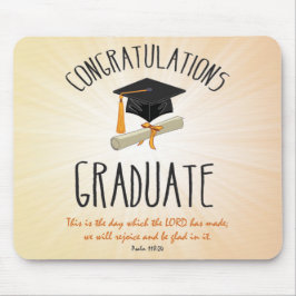 Religiösa Studenten Guld Starburst med svart tak Musmatta