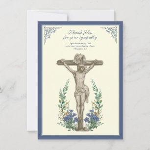Religiösa Sympathy Condoast Jesus på Kor Tack Kort
