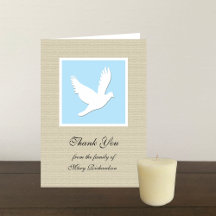 Religiösa Sympathy Tackkort Card - Dove