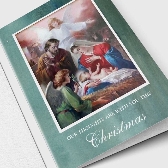 Religiösa Tankar på din julsympati Helgkort (Religious Christmas sympathy cards)