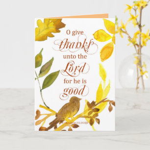 Religiösa Thanksgiving Bible Scripture Chronicles Kort