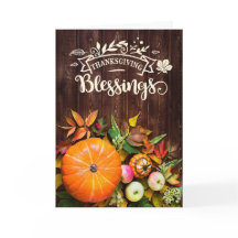 Religiösa Thanksgiving Blessings Harvest Pumkins