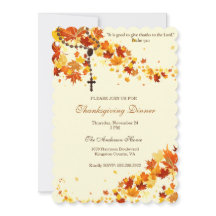 Religiösa Thanksgiving Dinner Rosary Löv