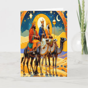 Religiösa Tre Kung-julkort Kort